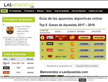 Tablet Screenshot of lasapuestas.com